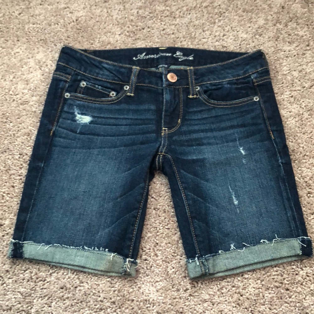 American Eagle Stretch Jean Shorts Size 2